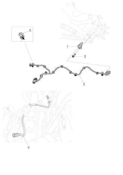Imagem de Sensores de velocidade de roda dianteira e traseira com acessórios completos