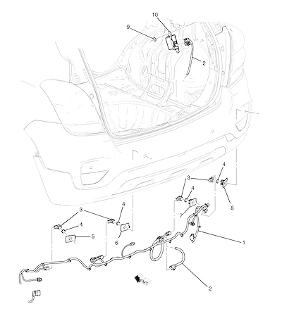 Imagem de Sensor de ré e assistência ao estacionamento traseiro (2017–2020)