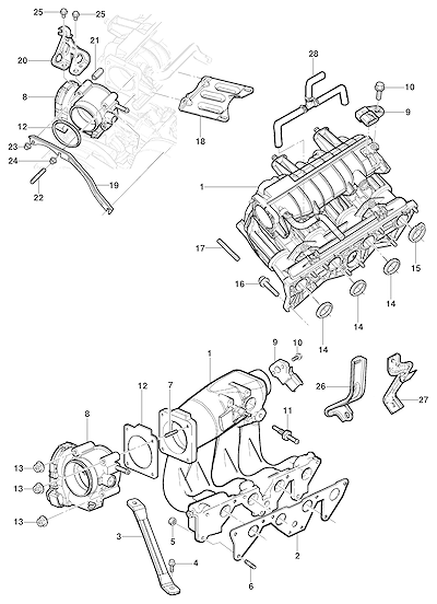 Imagem de Coletor de admissão - motor 8V