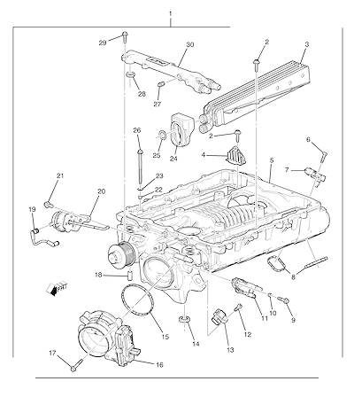 Imagem de Coletor admissão e componentes turbo (6.2-6) (2021–2024) AL