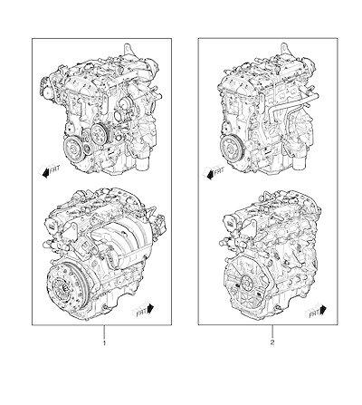 Imagem de Conjunto motor 2.0 gasolina manual M13