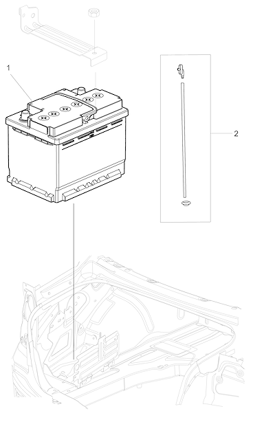 Imagem de Bateria 12V 120min/600amp e acessórios de ventilação