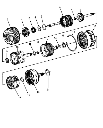 Imagem de Transmissão automática com conjunto de embreagem e peças relacionadas (MYB)