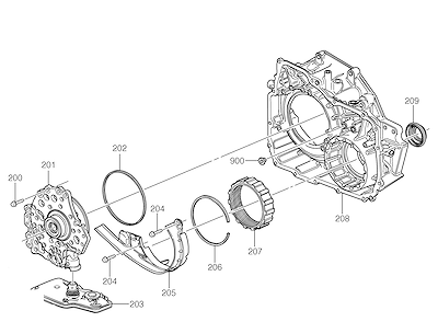 Imagem de Transmissão automática 6T45 com conversor de torque e diferencial dianteiro