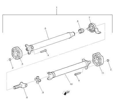 Imagem de Eixo de propulsão manual M13 e componentes relacionados