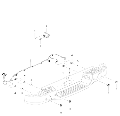 Imagem de Sensor de ré e módulos de assistência ao estacionamento (UD5, UD7)