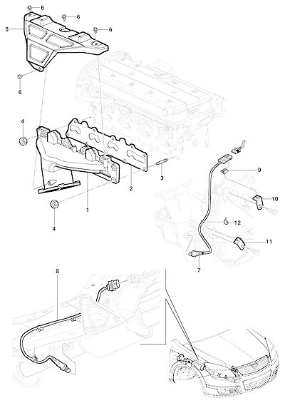 Imagem de Coletor de escape - motor 16V