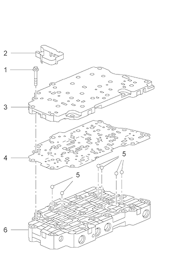 Imagem de Transmissão automática corpo e válvula de controle com acessórios e parafusos