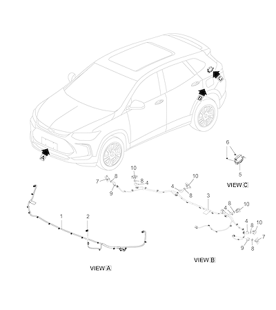 Imagem de Sistema sensor e alarme auxiliar de estacionamento dianteiro e traseiro