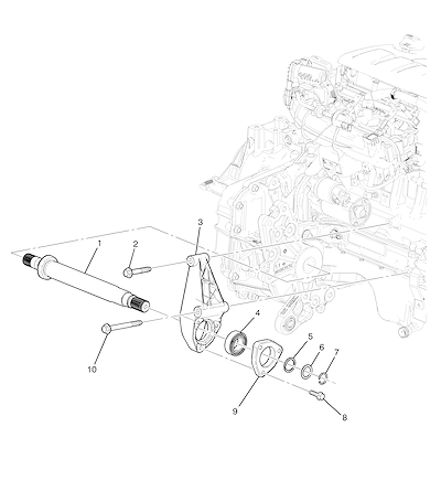 Imagem de Eixo motor dianteiro intermediário automático (2015) e componentes associados