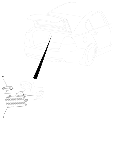 Imagem de Elétrico e lâmpadas do compartimento traseiro (12V 10W)