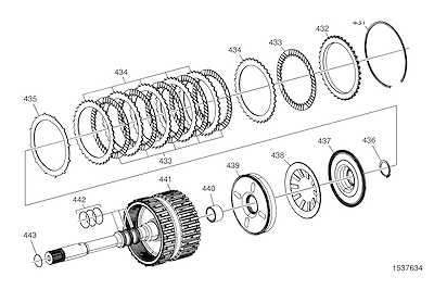 Imagem de Transmissão automática 6L80 conjunto de embreagem 4-5-6 e eixo da turbina