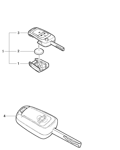 Imagem de Chave e cilindros das travas (X88) para ignição e porta