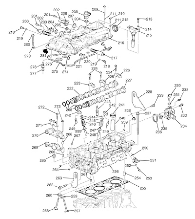 Imagem de Cabeçote, cilindro e peças do motor 2.0L L4 (LTG) (2020–2021)