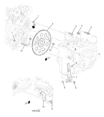 Imagem de Fixação do motor e transmissão automática 1.5 (2020–2024)
