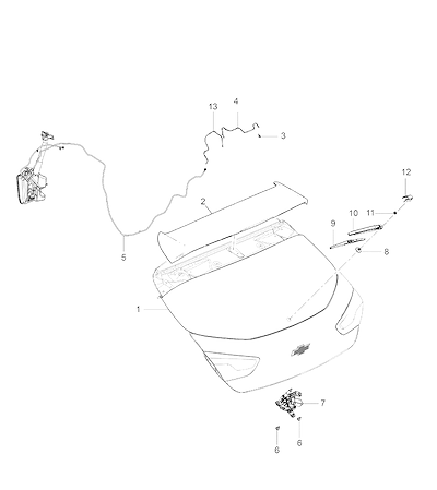 Imagem de Sistema limpador e lavador da janela traseira com motor e acessórios completos