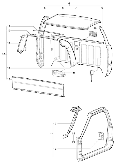 Imagem de Cabine e agregados para pick-up cabine simples