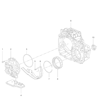 Imagem de Transmissão automática com conversor de torque e diferencial dianteiro