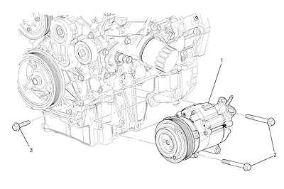 Imagem de Ar-condicionado montagem do compressor (LF1/3,0Y)