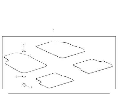 Imagem de Pacote de tapetes e acessórios para assoalho em carpete e PVC