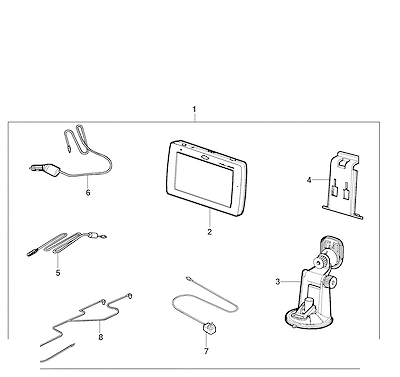 Imagem de Pacote de acessórios para navegador GPS e tocador MP3