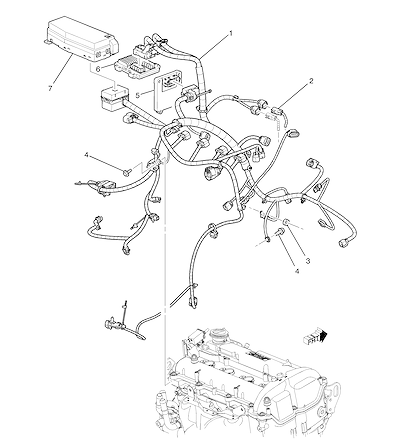 Imagem de Chicote e módulos de controle do motor 2.4 (LE9)