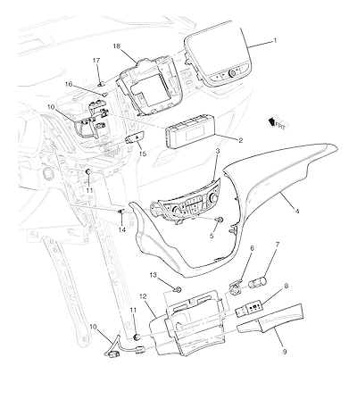 Imagem de Painel de instrumentos e controles do sistema conforto e conveniência (2018) (1)