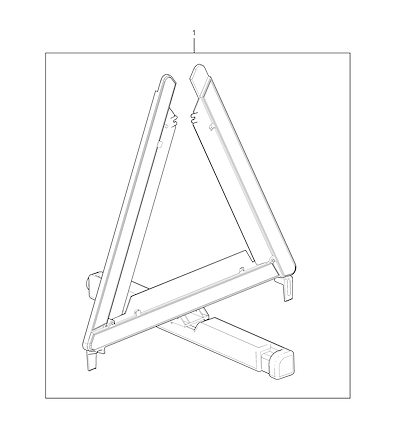 Imagem de Pacote triângulo refletor (2016–2024) com kit e chicote veicular