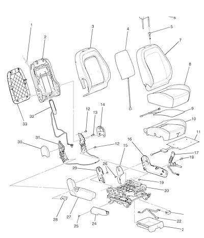 Imagem de Banco passageiro completo com aquecedor, airbag lateral e ajustes diversos