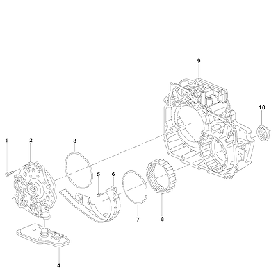 Imagem de Transmissão automática com conversor de torque, bomba e diferencial dianteiro