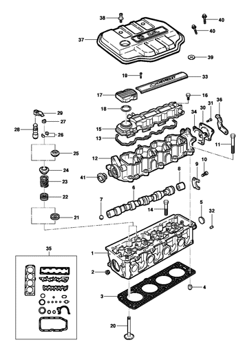 Imagem de Cabeçote do motor 8V