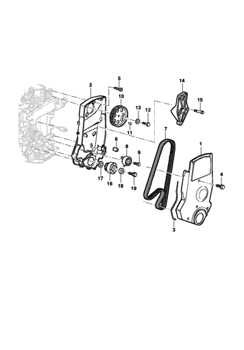 Imagem de Distribuição do motor 8V