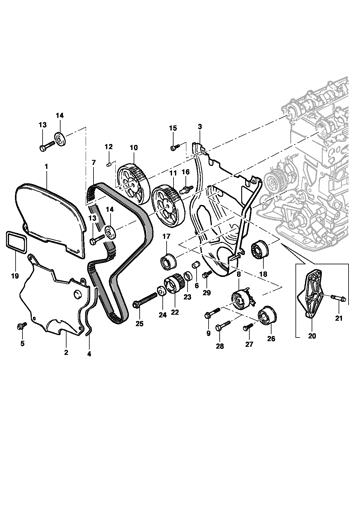 Imagem de Distribuição do motor 16V