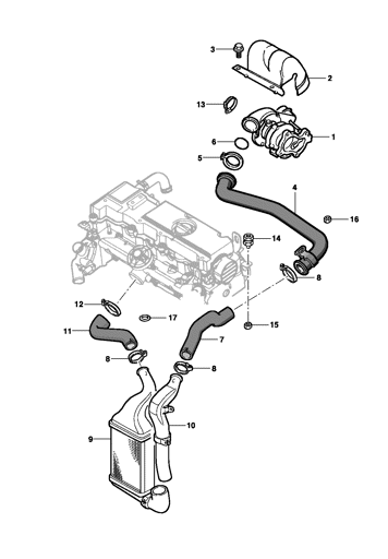 Imagem de Turbo e pós-resfriador de ar - Diesel