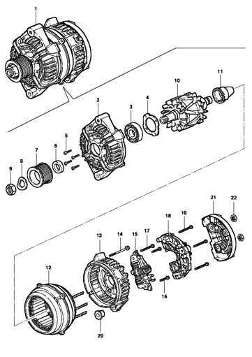 Imagem de Alternador 90A BOSCH