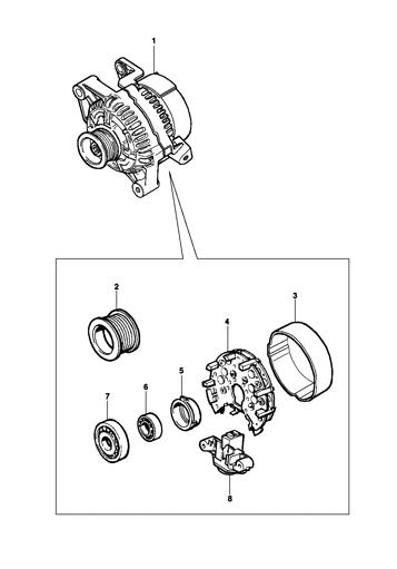 Imagem de Alternador 120A (Diesel)