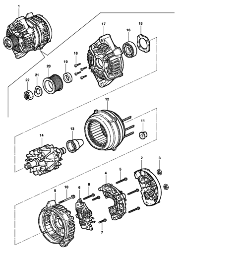 Imagem de Alternador 120A BOSCH