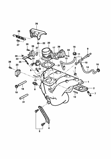 Imagem de Coletor de admissão - motor 16V (L34/LE6)