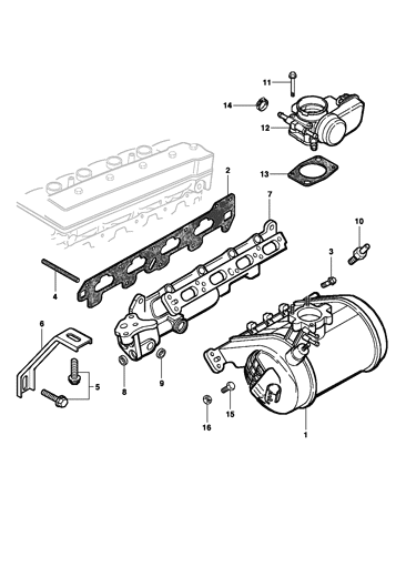 Imagem de Coletor de admissão - motor 16V (L91)