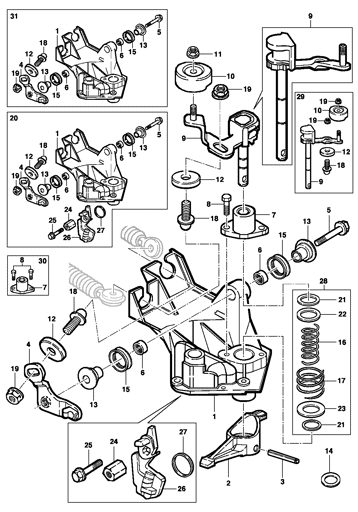 Imagem de Transmissão M79/M25/M26/M39 - controle - ano modelo 2001/
