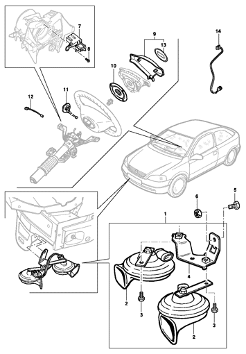 Imagem de Buzina (Hatch/Sedan)