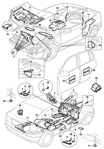Imagem de Isolantes e anti-ruídos (Hatch/Sedan)