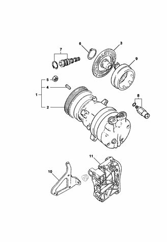 Imagem de Compressor do ar condicionado