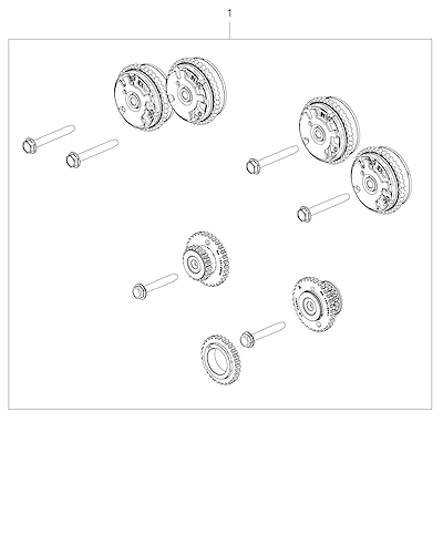 Imagem de Motor V6 kits de engrenagens e correia de comando (LY7, LLT)