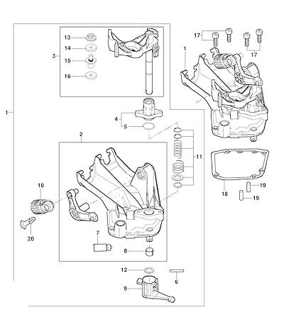 Imagem de Controle do câmbio com transmissão manual (2011–2015) LHD