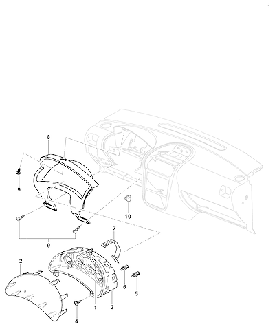 Imagem de Instrumentos do painel para sedan, hatch e pick-up