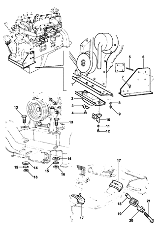 Imagem de Fixação do motor - diesel