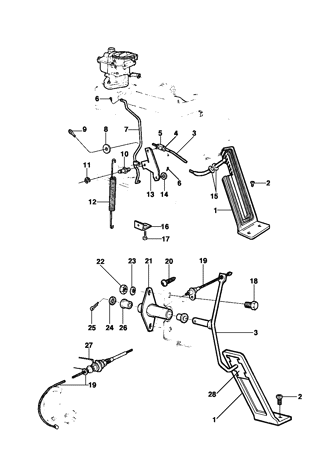 Imagem de Controle do acelerador - gasolina e alcool