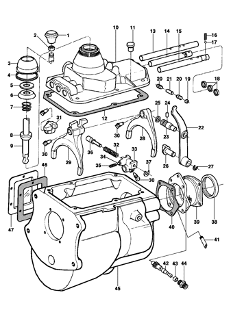Imagem de Controle de mudanças - 4 velocidades sincronizada - Clark