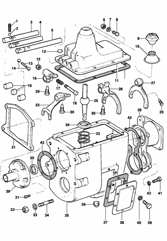 Imagem de Controle de mudanças - 5 velocidades seca - Fuller